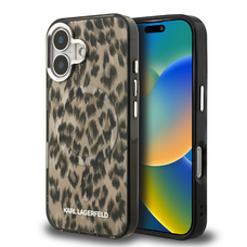 Karl Lagerfeld IML Leopard MagSafe iPhone 16 tok barna