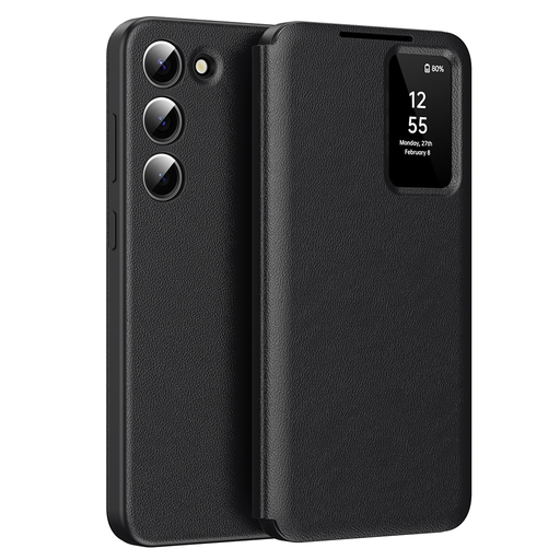 Techsuit - SmartView sorozat - Samsung Galaxy S23 Plus - Fekete tok Techsuit - SmartView sorozat - Samsung Galaxy S23 Plus - Fekete tok