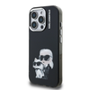 Karl Lagerfeld IML Aquarelle Karl és Choupette tok iPhone 15 Pro Max fekete tok - 0. kép