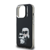 Karl Lagerfeld IML Aquarelle Karl és Choupette tok iPhone 15 Pro Max fekete tok - 3. kép