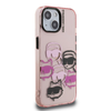 Karl Lagerfeld IML Multi K&CH Heads tok iPhone 15 Pink - 2. kép