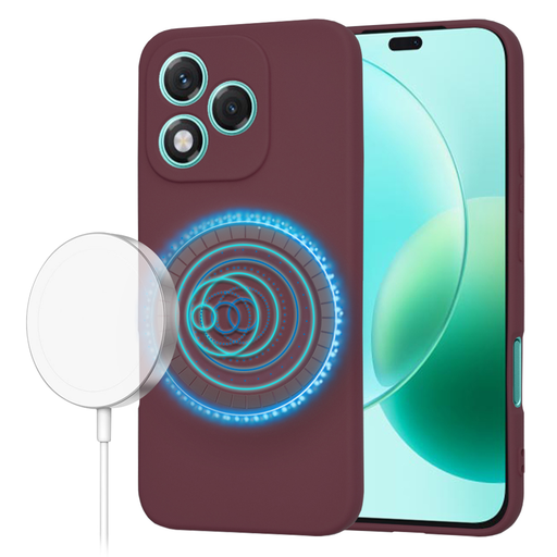  Techsuit - SoftFlex MagSafe - Honor 400 Lite - Szilva Piros tok