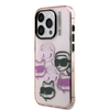 Karl Lagerfeld IML Multi K&CH Heads tok iPhone 15 Pro Max Pink - 0. kép