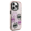 Karl Lagerfeld IML Multi K&CH Heads tok iPhone 15 Pro Max Pink - 2. kép