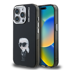 Karl Lagerfeld IML Aquarelle Karl tok iPhone 15 Pro Max készülékre fekete
