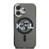 Karl Lagerfeld IML Glitter Karl and Choupette Sketch MagSafe tok iPhone 16 fekete tok - 1. kép