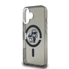 Karl Lagerfeld IML Glitter Karl and Choupette Sketch MagSafe tok iPhone 16 fekete tok - 3. kép