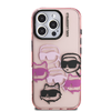 Karl Lagerfeld IML Multi K&CH Heads tok iPhone 16 Pro Pink - 1. kép