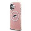 Karl Lagerfeld IML K&CH Heads Repeated Logo MagSafe tok iPhone 16 Pink tok - 0. kép