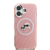 Karl Lagerfeld IML K&CH Heads Repeated Logo MagSafe tok iPhone 16 Pink tok - 1. kép