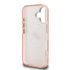 Karl Lagerfeld IML K&CH Heads Repeated Logo MagSafe tok iPhone 16 Pink tok - 4. kép
