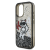 Karl Lagerfeld Liquid Glitter Scattered Choupette tok iPhone 16 fekete - 3. kép
