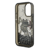 Karl Lagerfeld Liquid Glitter Scattered Choupette tok iPhone 16 fekete - 4. kép