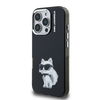 Karl Lagerfeld IML Aquarelle Choupette tok iPhone 16 Pro fekete - 0. kép