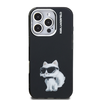 Karl Lagerfeld IML Aquarelle Choupette tok iPhone 16 Pro fekete - 1. kép