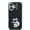 Karl Lagerfeld IML Aquarelle Choupette tok iPhone 16-hoz fekete - 1. kép