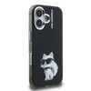 Karl Lagerfeld IML Aquarelle Choupette tok iPhone 16-hoz fekete - 2. kép