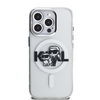 Karl Lagerfeld IML Glitter Karl és Choupette Sketch MagSafe iPhone 15 Pro tok - 1. kép