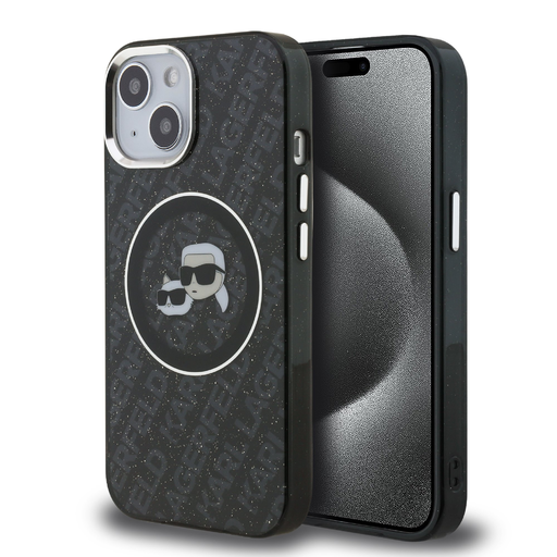 Karl Lagerfeld IML K&CH Heads Repeated Logo MagSafe iPhone 15 tok