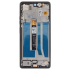 Motorola G75 5G LCD kijelző + érintőegység + elülső borítás szürke (szerviz csomag) - 0. kép