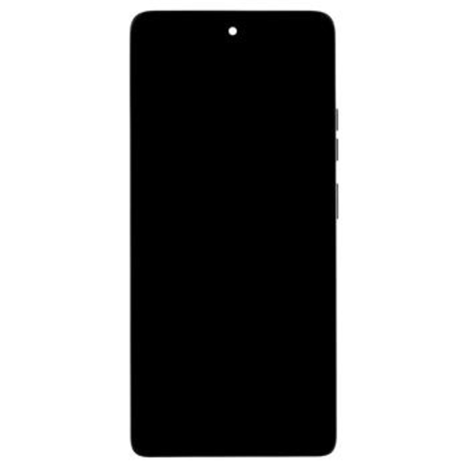 Motorola G75 5G LCD kijelző + érintőegység + elülső borítás szürke (szerviz csomag)