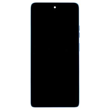 Motorola G75 5G LCD kijelző + Érintőképernyő egység + Elülső borítás Aqua Kék (Szervizcsomag)