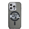 Karl Lagerfeld IML Glitter Karl and Choupette Sketch MagSafe tok iPhone 15 Pro Max-hoz fekete - 1. kép
