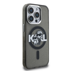 Karl Lagerfeld IML Glitter Karl and Choupette Sketch MagSafe tok iPhone 15 Pro Max-hoz fekete - 2. kép