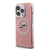 Karl Lagerfeld IML K&CH Heads Repeated Logo MagSafe tok iPhone 15 Pro Max Pink - 0. kép