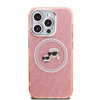 Karl Lagerfeld IML K&CH Heads Repeated Logo MagSafe tok iPhone 15 Pro Max Pink - 1. kép