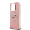 Karl Lagerfeld IML K&CH Heads Repeated Logo MagSafe tok iPhone 15 Pro Max Pink - 3. kép