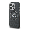 Karl Lagerfeld IML K&CH Heads Repeated Logo MagSafe iPhone 15 Pro Max fekete tok - 0. kép