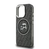 Karl Lagerfeld IML K&CH Heads Repeated Logo MagSafe iPhone 15 Pro Max fekete tok - 3. kép