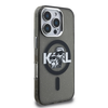Karl Lagerfeld IML Glitter Karl and Choupette Sketch MagSafe tok iPhone 16 Pro Black tok - 2. kép