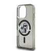 Karl Lagerfeld IML Glitter Karl and Choupette Sketch MagSafe tok iPhone 16 Pro Black tok - 3. kép