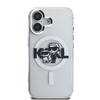 Karl Lagerfeld IML Glitter Karl and Choupette Sketch MagSafe iPhone 16 tok - 1. kép