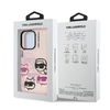 Karl Lagerfeld IML Multi K&CH Heads tok iPhone 16 Pro Max Pink - 3. kép