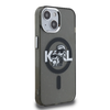Karl Lagerfeld IML Glitter Karl és Choupette Sketch MagSafe tok iPhone 15-höz fekete - 2. kép