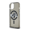 Karl Lagerfeld IML Glitter Karl és Choupette Sketch MagSafe tok iPhone 15-höz fekete - 3. kép