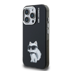 Karl Lagerfeld IML Aquarelle Choupette tok iPhone 15 Pro Max fekete - 0. kép