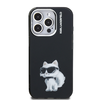 Karl Lagerfeld IML Aquarelle Choupette tok iPhone 15 Pro Max fekete - 1. kép