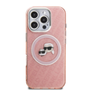 Karl Lagerfeld IML K&CH Heads Repeated Logo MagSafe tok iPhone 16 Pro Pink tok - 1. kép