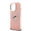 Karl Lagerfeld IML K&CH Heads Repeated Logo MagSafe tok iPhone 16 Pro Pink tok - 3. kép
