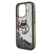 Karl Lagerfeld Liquid Glitter Szórt Choupette tok iPhone 16 Pro fekete - 3. kép