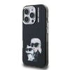 Karl Lagerfeld IML Aquarelle Karl és Choupette tok iPhone 16 Pro fekete tok - 0. kép