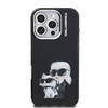 Karl Lagerfeld IML Aquarelle Karl és Choupette tok iPhone 16 Pro fekete tok - 1. kép