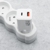FORCELL F-ENERGY Mini GaN III VT-36 utazó töltő 1 x Type C + 1x USB A aljzattal, PD QC4.0 45W fehér - 1. kép