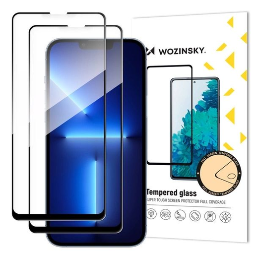 Wozinsky Teljes Ragasztós Edzett Üvegfólia Samsung Galaxy A06 5G / A05, 2-csomag Wozinsky Teljes Ragasztós Edzett Üvegfólia Samsung Galaxy A06 5G / A05, 2-csomag