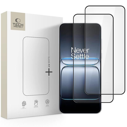 Tech-Protect Glass Fit+ 2-pack OnePlus Nord 5 Fekete üvegfólia