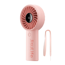 Jisulife Kézi Ventilátor Life4 5000mAh Hordozható USB Ventilátor - Rózsaszín